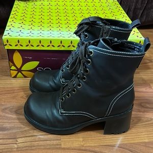 SO Lace-up Black Bootie